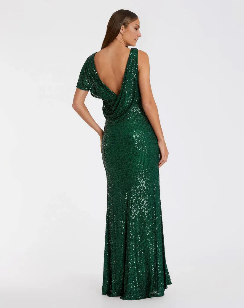 Beautiful Timeless Special Occasion Elegant Light Blue Sequin Mermaid Sleeveless Prom Dress