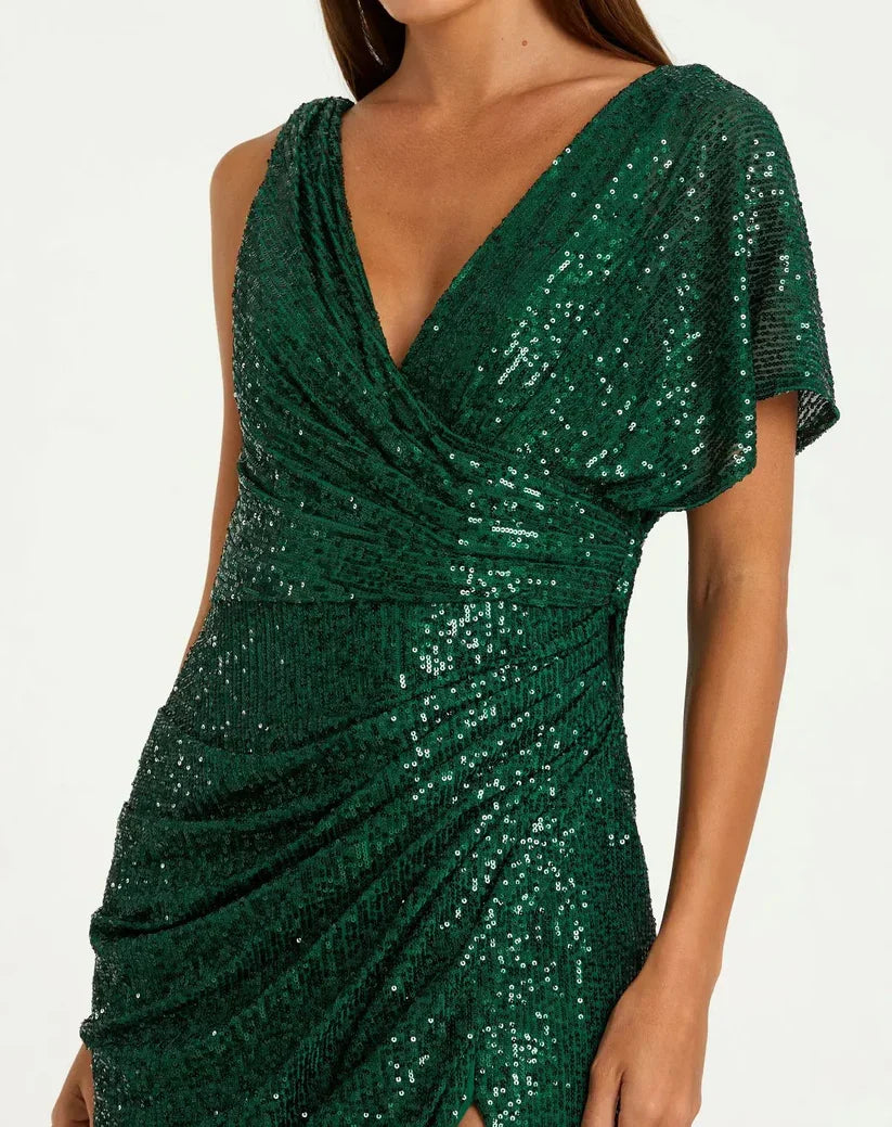 Beautiful Timeless Special Occasion Elegant Light Blue Sequin Mermaid Sleeveless Prom Dress
