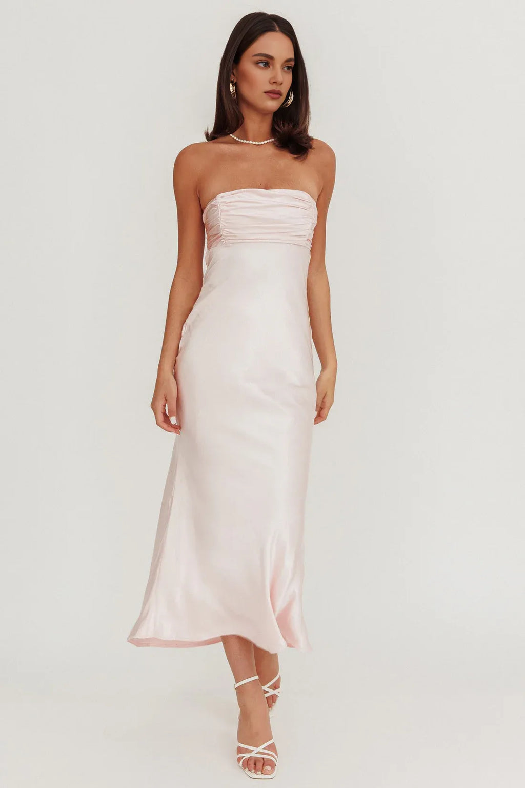 Graceful Stylish Refined Beautiful Timeless Elegant Lace Sheath Strapless Sleeveless Prom Dress