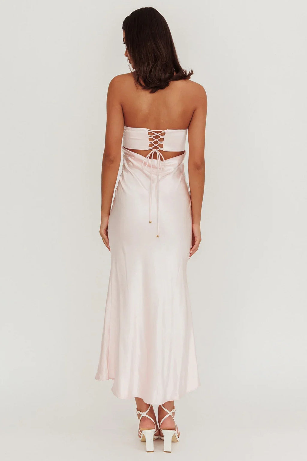 Graceful Stylish Refined Beautiful Timeless Elegant Lace Sheath Strapless Sleeveless Prom Dress