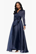 Graceful Stylish Refined Beautiful Elegant Red A-Line Long Sleeve Floor-Length Prom Dress