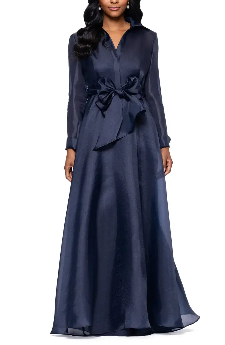 Graceful Stylish Refined Beautiful Elegant Red A-Line Long Sleeve Floor-Length Prom Dress