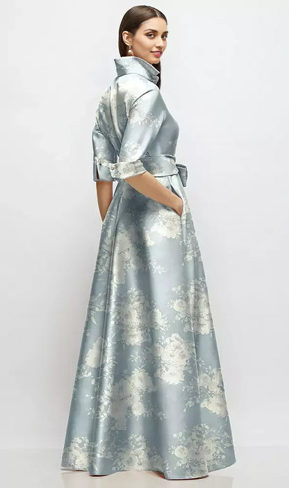 Refined Beautiful Timeless Chic Elegant A-Line Floor-Length Mother of the Bride Dress