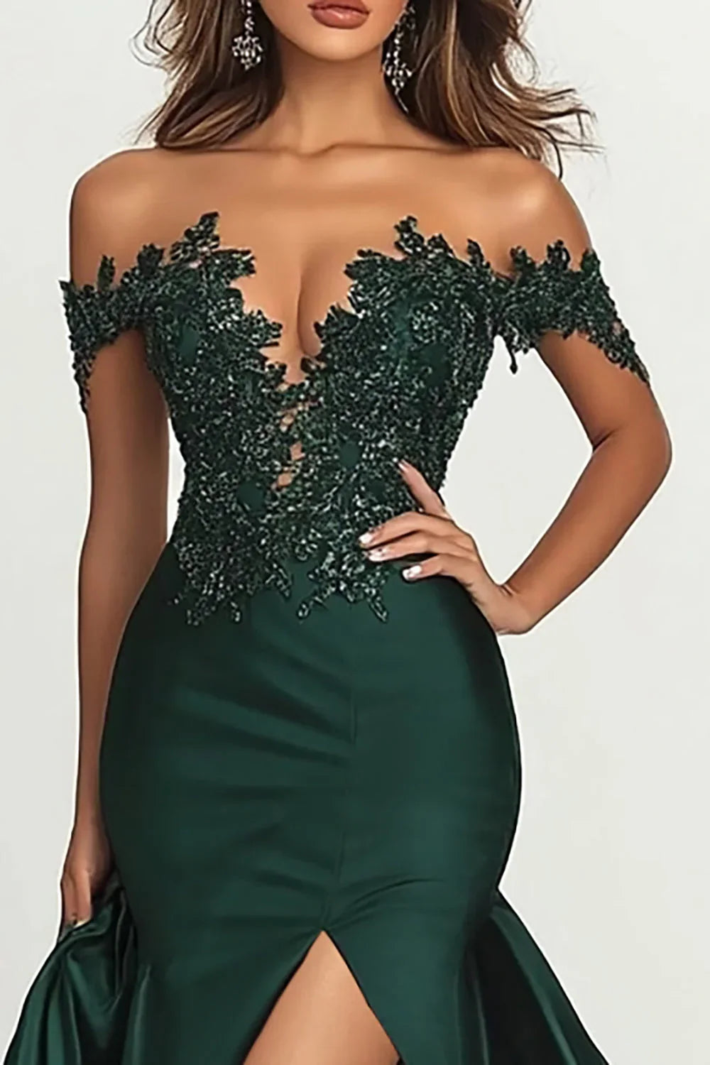 Sophisticated Graceful Stylish Refined Beautiful Timeless Elegant Red Satin Mermaid Prom Dress