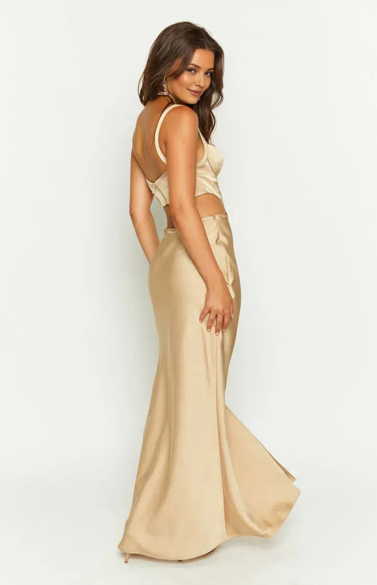 Stylish Refined Beautiful Timeless Special Occasion Elegant Mermaid Sleeveless Floor-Length Prom Dress
