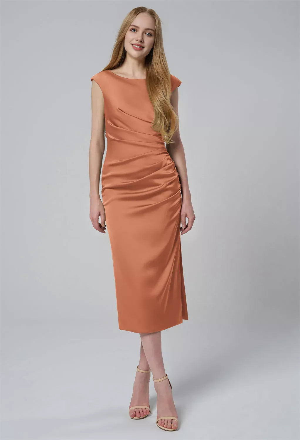 Special Occasion Sophisticated Graceful Stylish Refined Beautiful Timeless Chic Elegant Satin Prom Dress