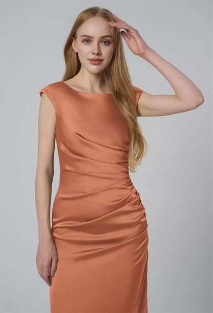 Special Occasion Sophisticated Graceful Stylish Refined Beautiful Timeless Chic Elegant Satin Prom Dress