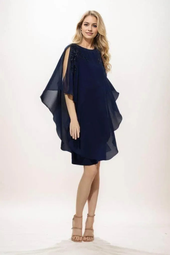 Column Mini Mother Of The Bride Dress