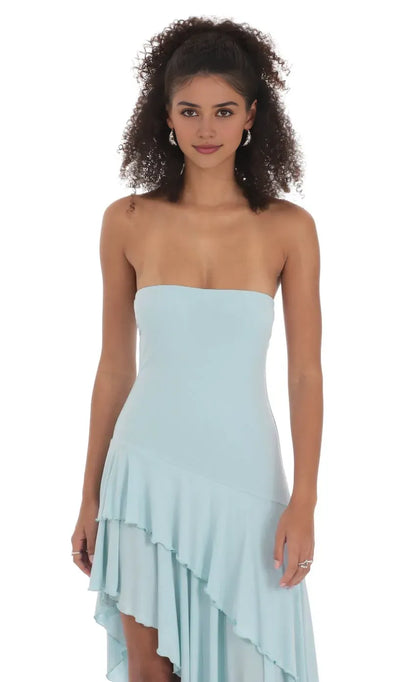 Refined Beautiful Timeless Special Occasion Elegant A-Line Strapless Sleeveless Floor-Length Prom Dress