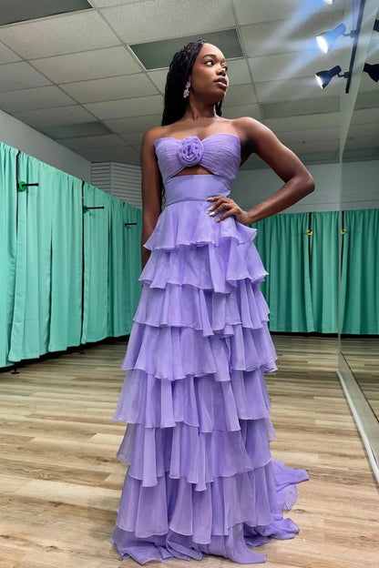 Stylish Refined Beautiful Timeless Elegant Red A-Line Strapless Sleeveless Floor-Length Prom Dress