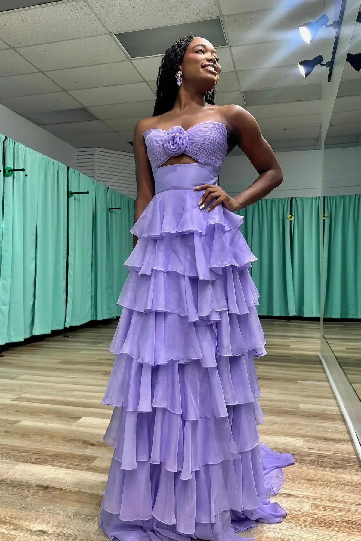 Stylish Refined Beautiful Timeless Elegant Red A-Line Strapless Sleeveless Floor-Length Prom Dress