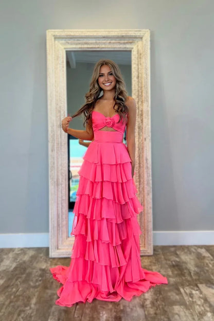 Stylish Refined Beautiful Timeless Elegant Red A-Line Strapless Sleeveless Floor-Length Prom Dress