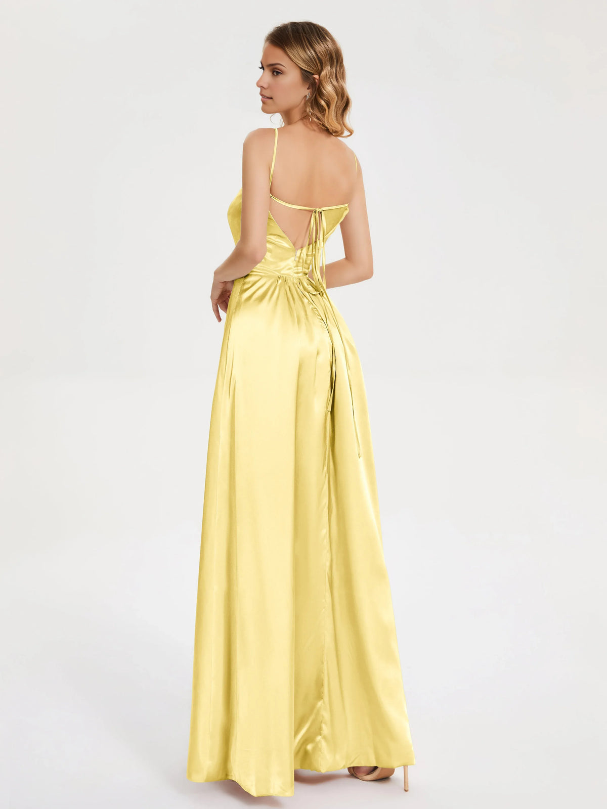 Beautiful Timeless Chic Elegant Black Satin A-Line High Neck Sleeveless Prom Dress