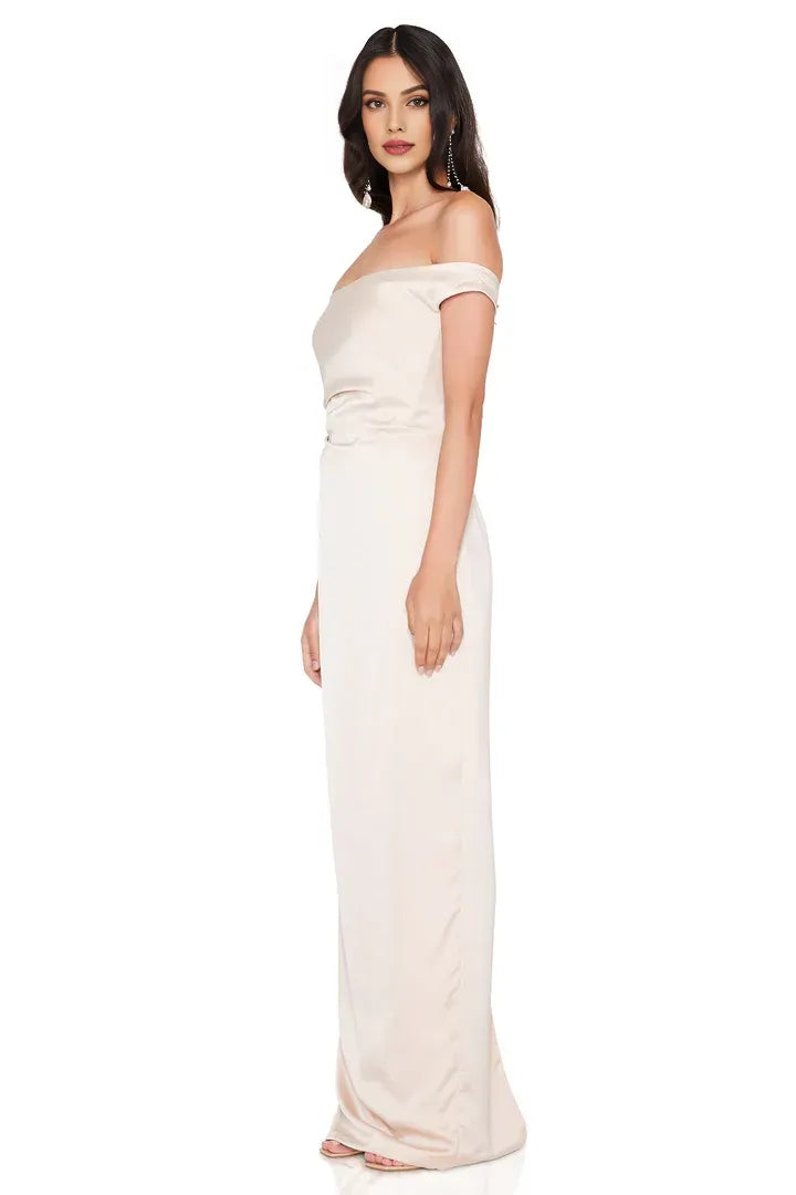 Refined Beautiful Timeless Chic Elegant Emerald Green Satin Sleeveless Floor-Length Prom Dress