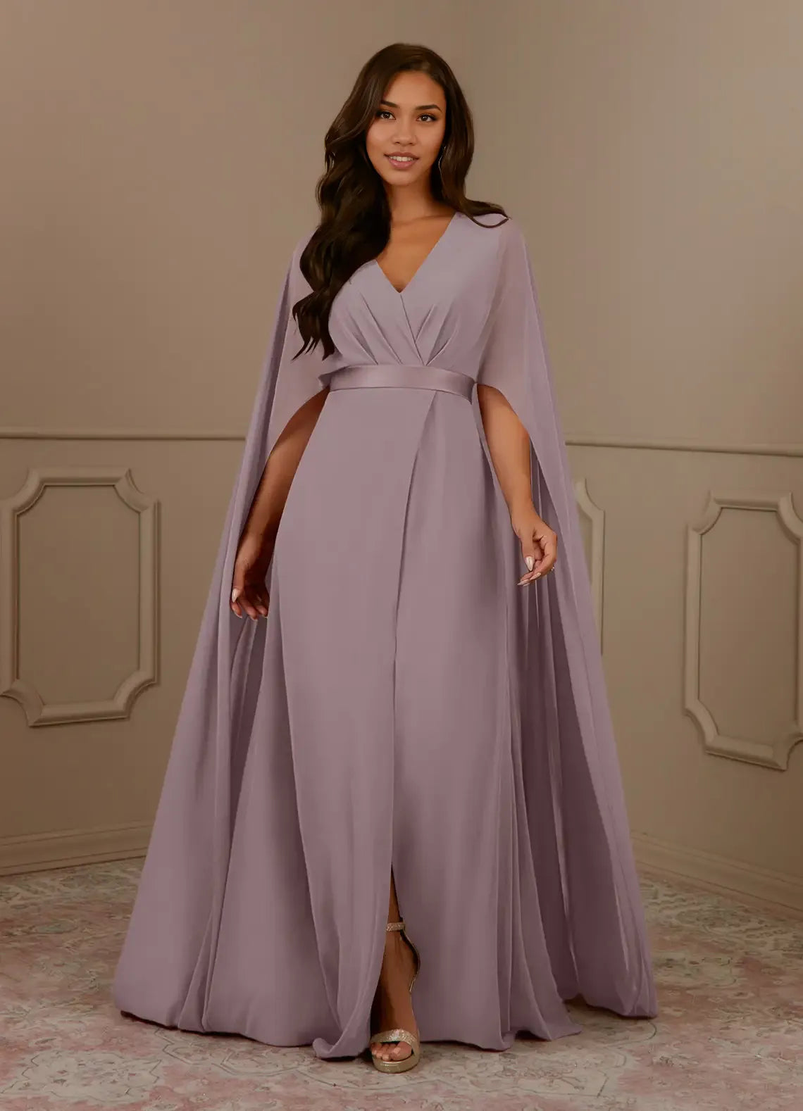 Elegant Red Chiffon A-Line V-Neck Pleated Mini Mother of the Bride Dress