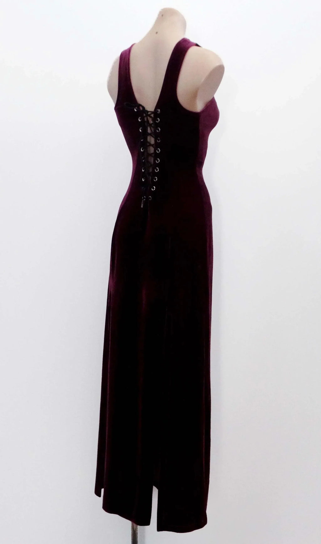 Burgundy Edgy Sheath Sweetheart Sleeveless Lace-Up Floor-Length Evening Dress For Women Hot Sale