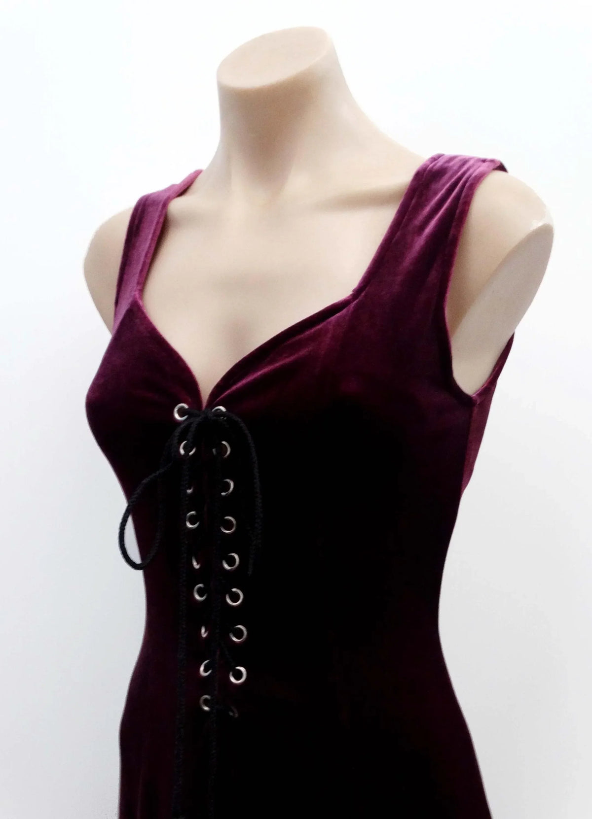 Burgundy Edgy Sheath Sweetheart Sleeveless Lace-Up Floor-Length Evening Dress For Women Hot Sale