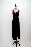 Burgundy Edgy Sheath Sweetheart Sleeveless Lace-Up Floor-Length Evening Dress For Women Hot Sale