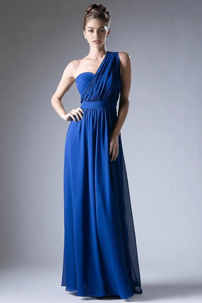 '-Neck Ball Gown Cross Strapped Ruched Bodice Floor Length Flowy Dress for Women - Perfect for Formal Proms and Evening
