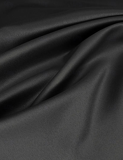 Refined Beautiful Elegant Gold Satin A-Line Tea-Length Mother of the Bride Dress