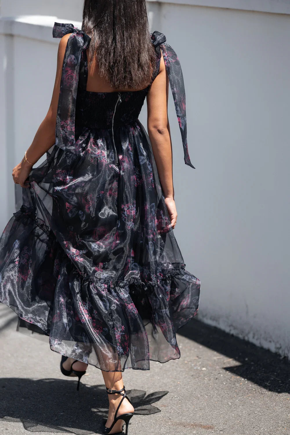 Special Occasion Sophisticated Graceful Stylish Refined Elegant Black Chiffon A-Line Sleeveless Prom Dress