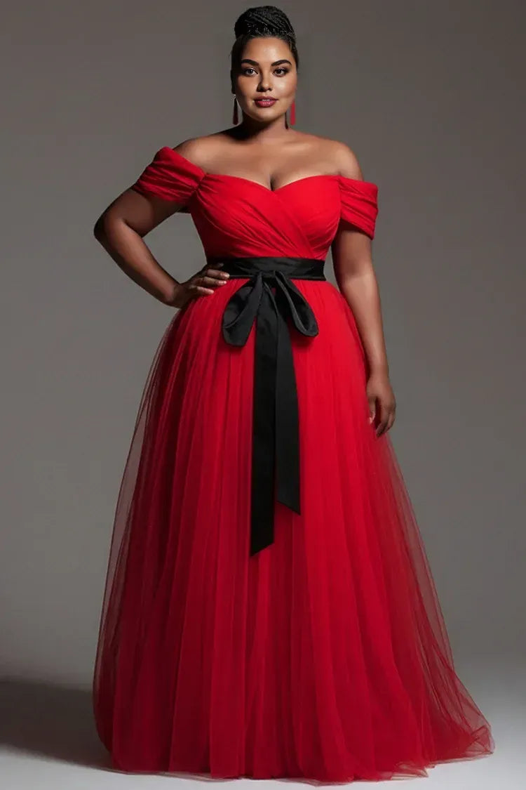 Timeless Special Occasion Sophisticated Graceful Elegant Black Tulle A-Line Sleeveless Prom Dress