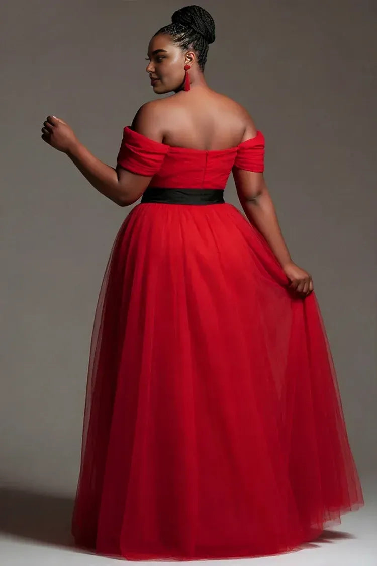 Timeless Special Occasion Sophisticated Graceful Elegant Black Tulle A-Line Sleeveless Prom Dress