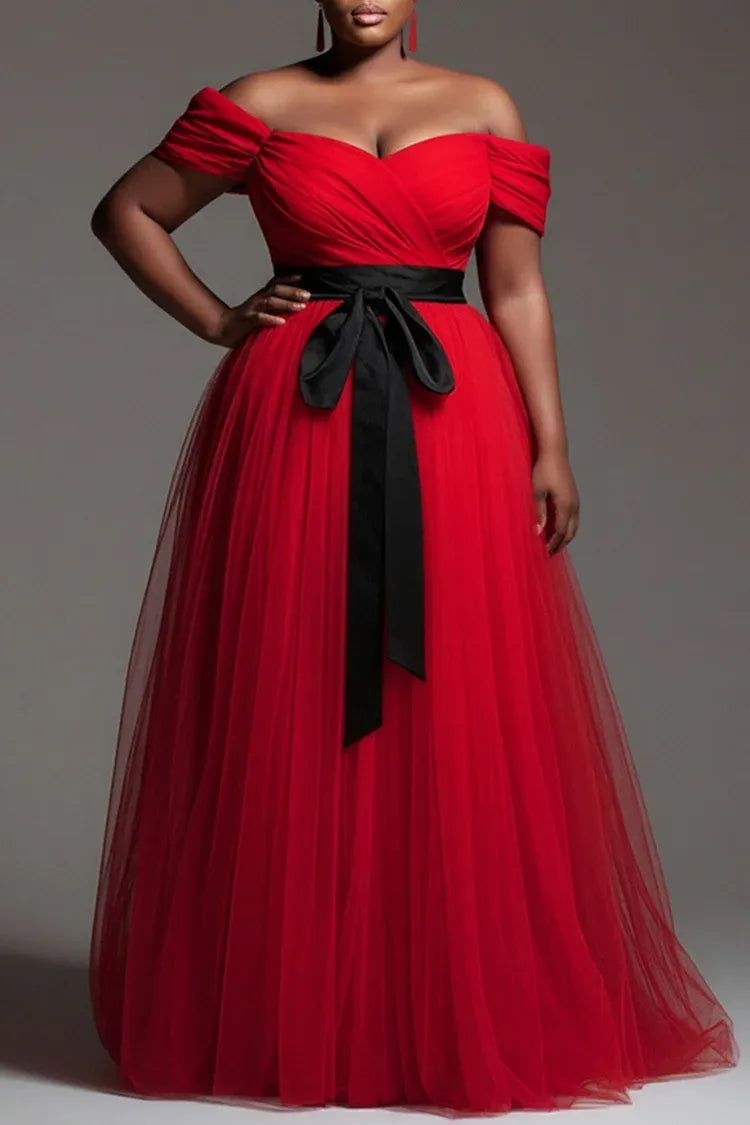 Timeless Special Occasion Sophisticated Graceful Elegant Black Tulle A-Line Sleeveless Prom Dress
