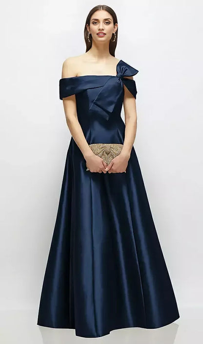 Refined Beautiful Timeless Elegant A-Line Backless Floor-Length Mother of the Bride Dress