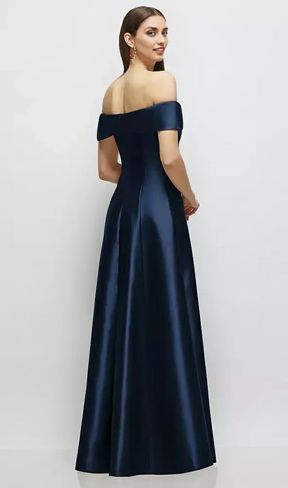Refined Beautiful Timeless Elegant A-Line Backless Floor-Length Mother of the Bride Dress