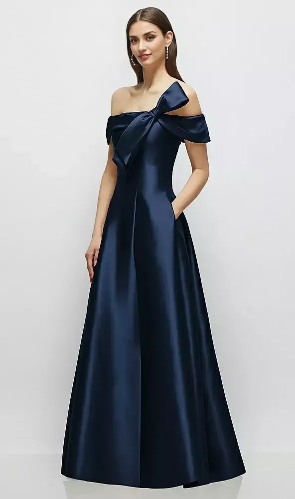 Refined Beautiful Timeless Elegant A-Line Backless Floor-Length Mother of the Bride Dress