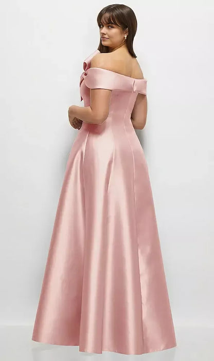 Refined Beautiful Timeless Elegant A-Line Backless Floor-Length Mother of the Bride Dress