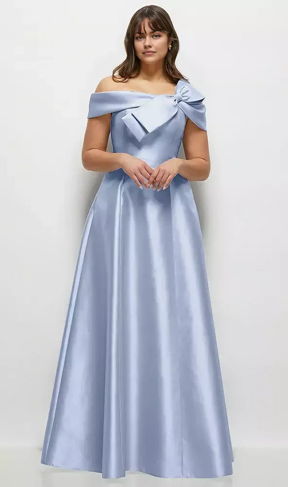 Refined Beautiful Timeless Elegant A-Line Backless Floor-Length Mother of the Bride Dress