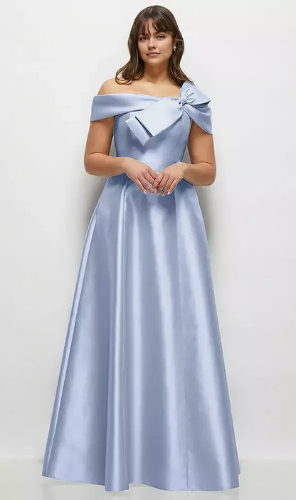 Refined Beautiful Timeless Elegant A-Line Backless Floor-Length Mother of the Bride Dress