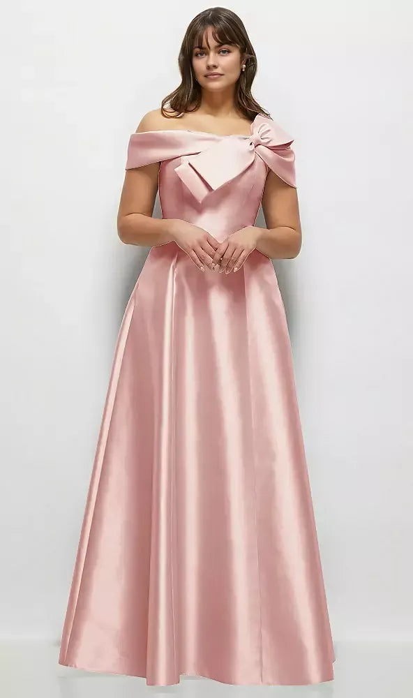 Refined Beautiful Timeless Elegant A-Line Backless Floor-Length Mother of the Bride Dress