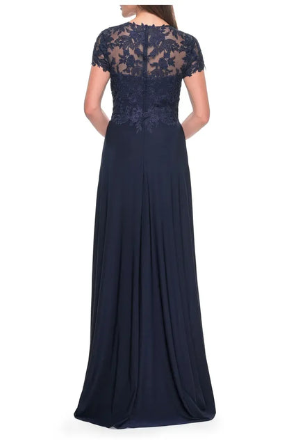Elegant Red Lace A-Line Sweetheart Short Sleeve Floor-Length Mother of the Bride Dress