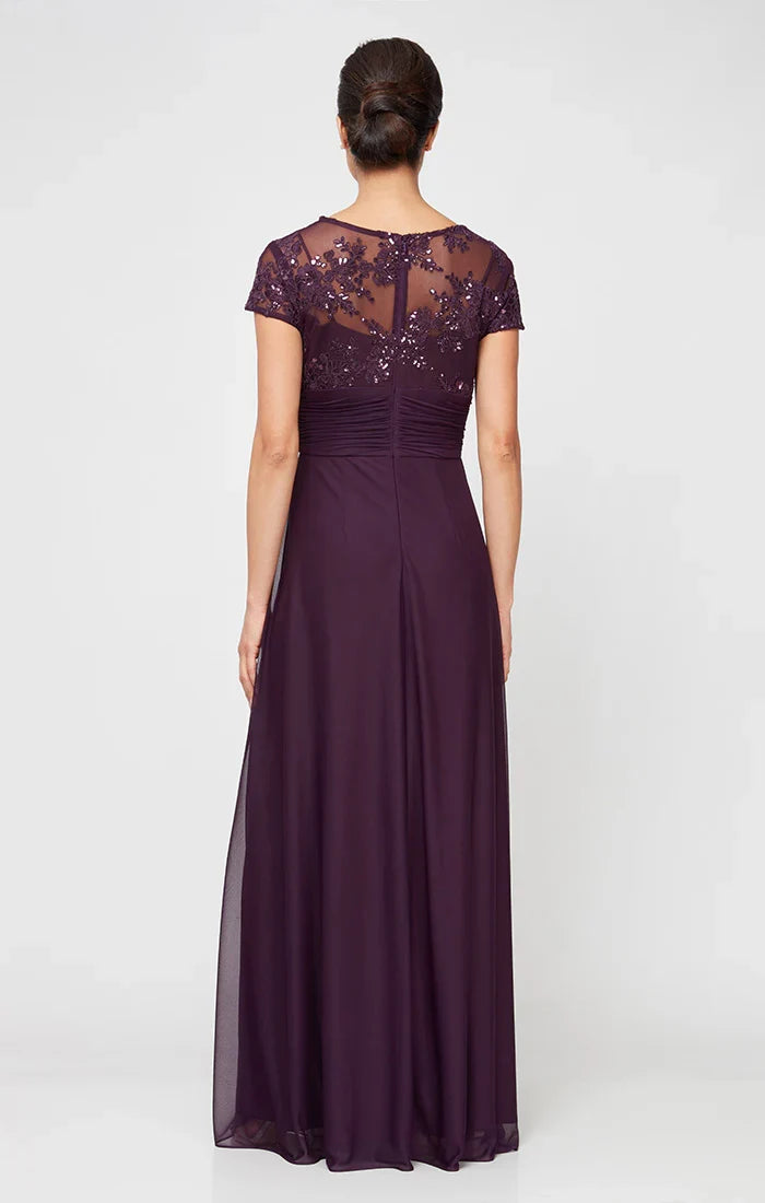 Beautiful Timeless Chic Elegant Chiffon A-Line Floor-Length Mother of the Bride Dress