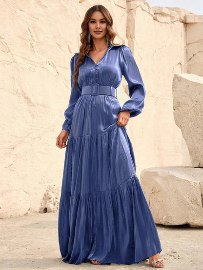 Graceful Stylish Refined Beautiful Elegant Olive Green Satin A-Line Floor-Length Prom Dress