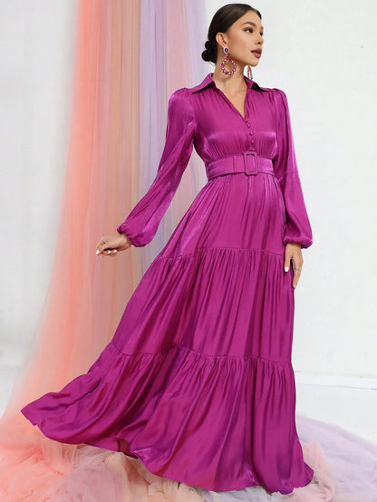 Graceful Stylish Refined Beautiful Elegant Olive Green Satin A-Line Floor-Length Prom Dress