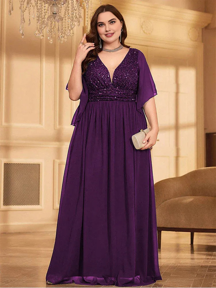 Special Occasion Sophisticated Elegant Emerald Green Chiffon A-Line Backless Floor-Length Prom Dress