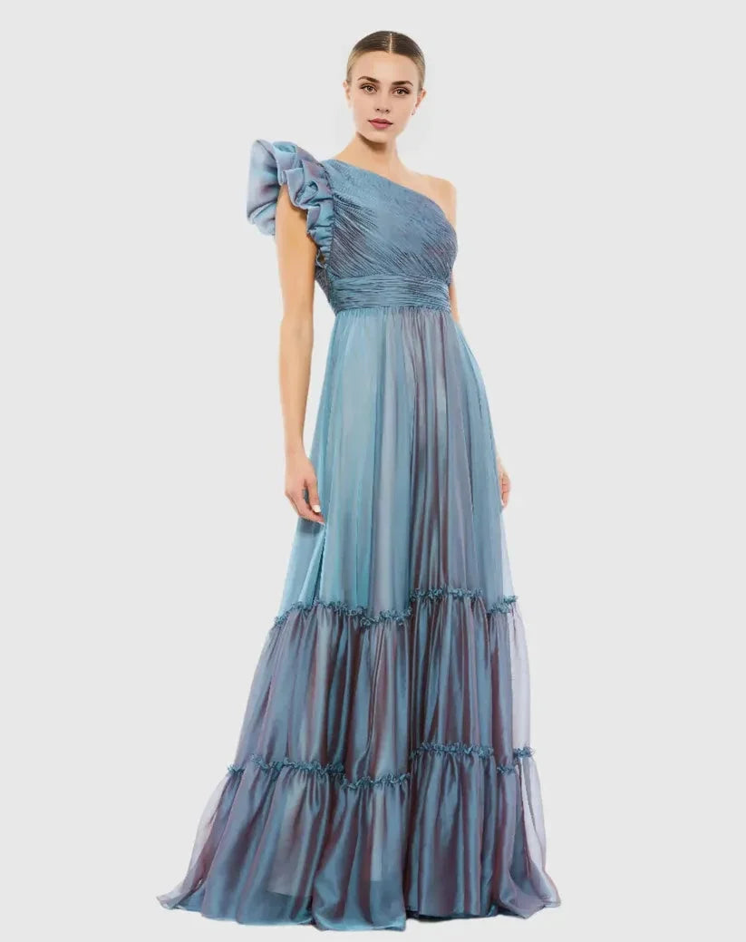 Graceful Stylish Refined Beautiful Timeless Chic Elegant Red Chiffon Sleeveless Prom Dress