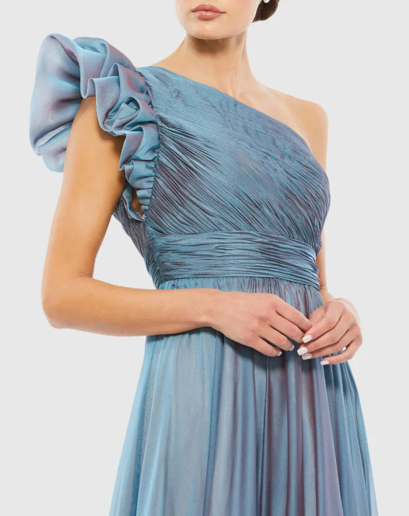 Graceful Stylish Refined Beautiful Timeless Chic Elegant Red Chiffon Sleeveless Prom Dress