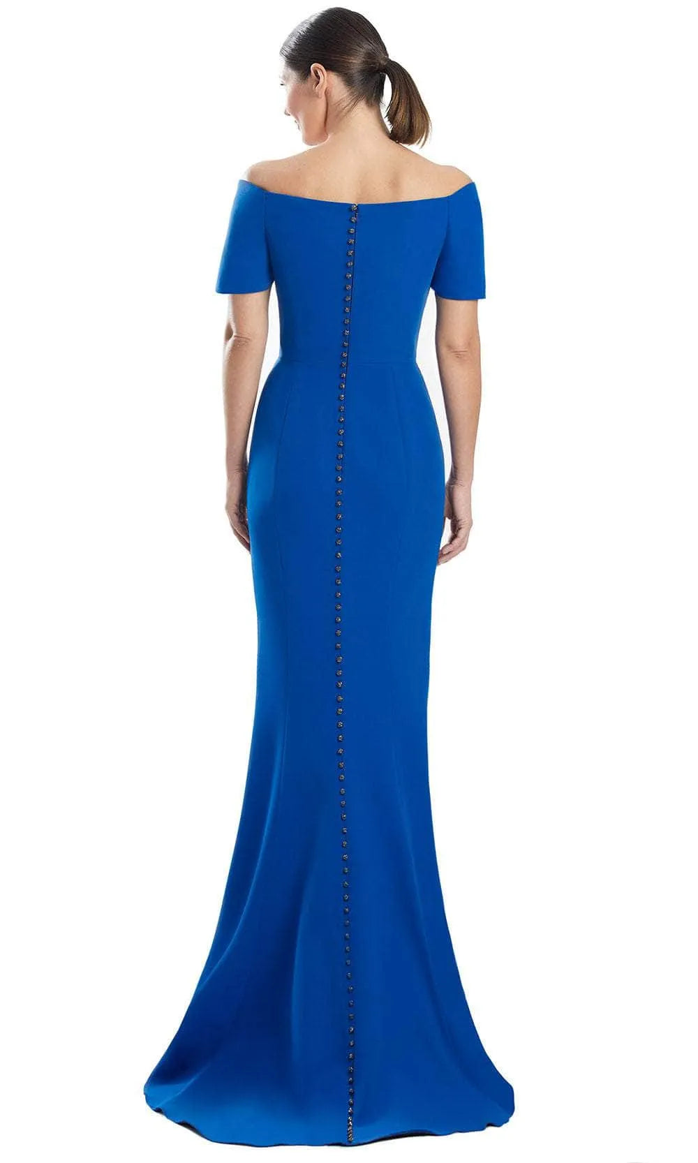 Black Off - Shoulder Evening Dresses with Bow - Front Detail Structured Pleats and Mermaid Silhouette for Formal Galas and Sophisticated Occasions