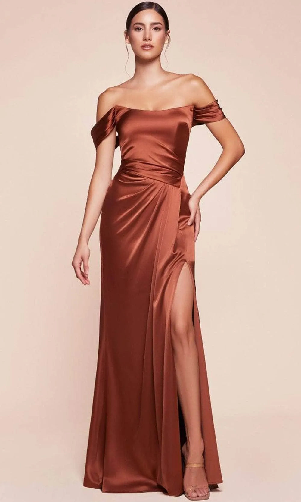 Black Off - Shoulder Mermaid Evening Gown with Draped Detailing Ideal for Proms and Formal Balls