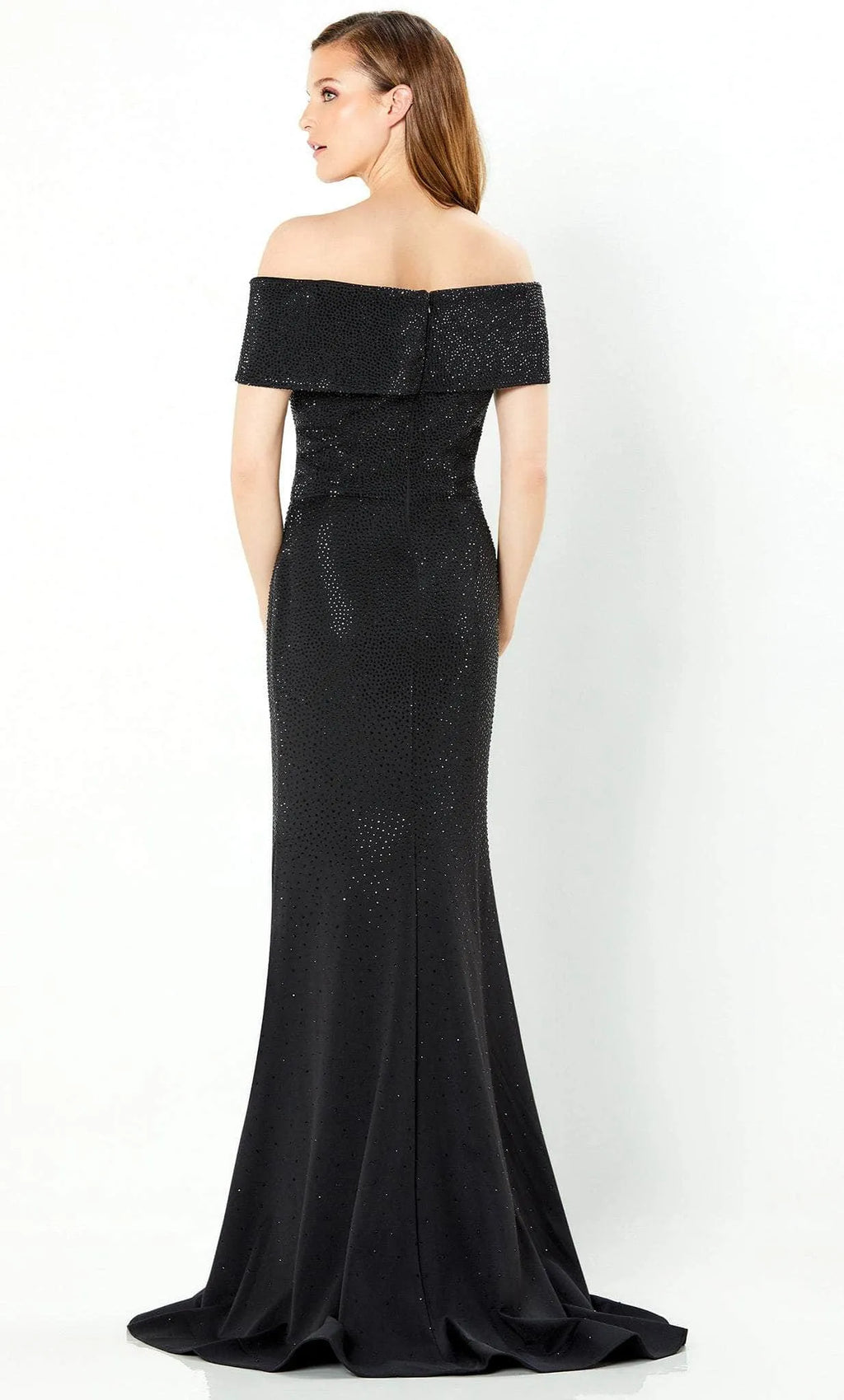 Black Off Shoulder Evening Dresses featuring Encrusted Fabric Ruched Design, and Mermaid Fit to Elevate Your Night