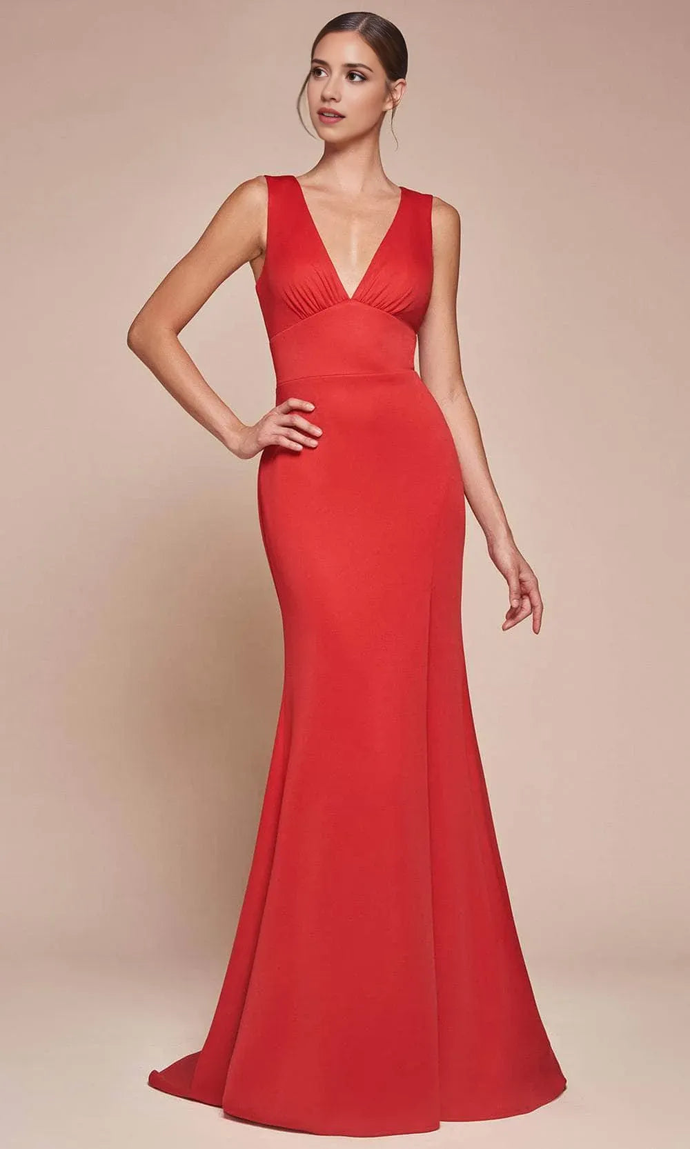 Black Prom Dress with Deep V Neckline Ruched Bodice and High Side Slit for Formal Evening Events