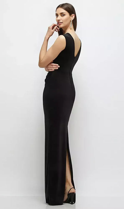 Graceful Stylish Refined Beautiful Elegant Sleeveless Floor-Length Mother of the Bride Dress