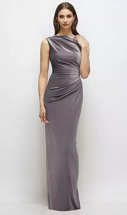 Graceful Stylish Refined Beautiful Elegant Sleeveless Floor-Length Mother of the Bride Dress