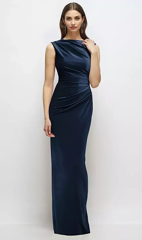 Graceful Stylish Refined Beautiful Elegant Sleeveless Floor-Length Mother of the Bride Dress