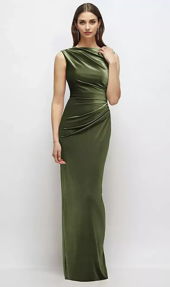 Graceful Stylish Refined Beautiful Elegant Sleeveless Floor-Length Mother of the Bride Dress